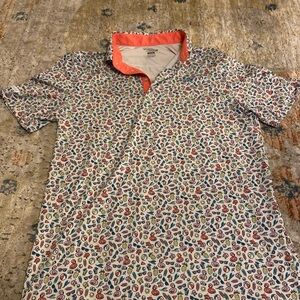 Good Good Golf Polo Shirt Mens M All Over Print Pool Party Print Performance